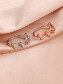 1 Miếng Của phụ nữ Thép không gỉ Rỗng Dấu chân Nhẫn , Ấm áp Và Niềm vui Qủa tặng Đối với Gia đình Và Bạn - loạt thời trang - Xem 1
