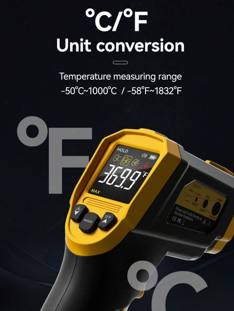 Digital Infrared Thermometer,NonContact Digital Laser IR Infrared