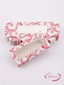 20入組空睫毛紙盒，睫毛盒，睫毛包裝盒，假睫毛專用盒 - 彩色 - 查看 12