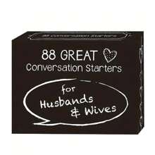 Couple Conversation Game English Cards, Table Game Set With 88 Best Dialogue Starters, Creative Gifts, Festive Accessories, Party Supplies, Arts And Crafts Decor Gifts