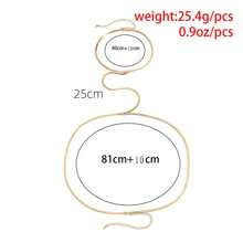 1pc Fashionable Gold-Color Geometric Body Chain For Women - Yellow Gold - View 4