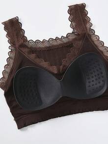 3 chiếc áo ngực không dây co giãn cao dành cho nữ, chống chảy xệ khi chơi thể thao và ngủ - Nhiều màu - Xem 4