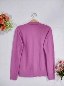 Women Cardigans - وردي المرجاني - مشاهدة 2