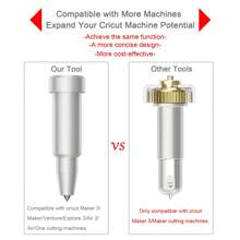 1 Stück Gravierwerkzeug Für Maker 3/maker/venture/explore 3/air 2/air/one, Premium Wolframstahl Gravierklinge Zum Gravieren Von Designs Auf Weichen Metallen, Leder, Acryl, Plastik Und Vielem Mehr