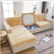 Luxurious Velvet Sofa Slipcover: Pet-Friendly, Dust-Proof, Universal Fit, Machine Washable; Perfect For 3-4 Seater Sofa, Armchair, Loveseat & Sectional, Modern Home Decor