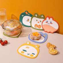 1 Miếng Chống nóng , Không thấm nước , , Vật dụng trong nhà Nhiệt độ cao Chống lại Silicone Thảm trải bàn Đối với Ăn uống Bàn , Đệm , Đĩa nhỏ , Phụ kiện Nhà bếp - Nhiều màu - Xem 2