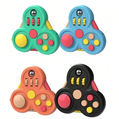 Christmas Decoration 1pc OPP Pack Finger Tip Game Handle Toy, Second-Generation Gyro Game Handle, Creative Stress Relief Tool For Teenagers (Random Color),Kids Toys,Toys,Stocking Fillers Kids,Toddler Games,Stocking Stuffers For Girls,Travel Toys,Kids Fidget,Girl Toys Age 8,Toys Kids