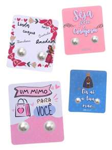 Stud Earrings - 聖母瑪利亞 - 查看 4