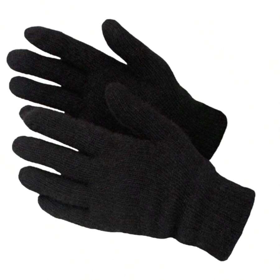 Men Gloves Set - màu đen - Xem 1