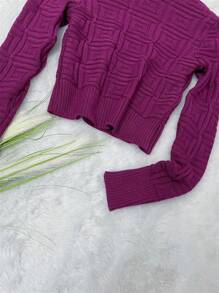 Women Sweaters - 紫色 - 查看 7