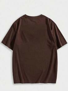 Men T-Shirts - 棕色 - 查看 2
