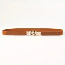 1 chiếc thắt lưng nữ bó sát co giãn cổ điển bằng da PU có vòng kim loại hình chữ O dùng cho quần, váy mùa hè, mùa thu, mùa đông, Halloween - Nhiều màu - Xem 6