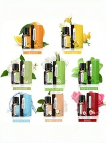 10ml 香薰精油瑜伽油植物精油加湿器扩散器水果花香薰香薰油茉莉薰衣草玫瑰橙子客厅浴室除臭复活节 - 彩色 - 查看 2