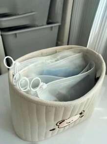 10pcs/20PCS/30PCS/40PCS/50pcs/100PC便携式磨砂防水抽绳收纳袋，简洁实用，适用于玩具和面膜包装袋 - 無色 - 查看 4