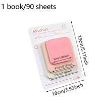 90sheets Sticky Notes Color Note Paper Students Leave A Message Can Paste The Note Pad