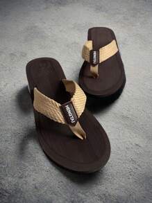Men's Thick-Soled Anti-Slip Flip-Flops With Soft Sole, Durable, Ideal For Outdoors And Beach