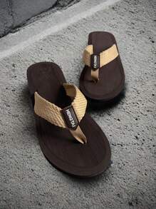 Men's Thick-Soled Anti-Slip Flip-Flops With Soft Sole, Durable, Ideal For Outdoors And Beach