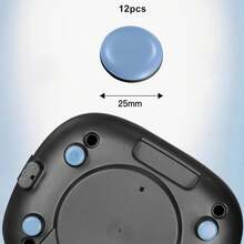 12pcs Kitchen Appliance Feet Sliders Low Noise DIY Reducing Friction Slider For Countertop Coffee Maker Air Fryer - Light Grey - View 2