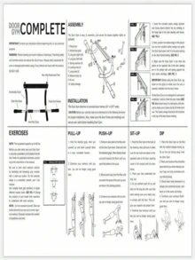 Doorway Pull Up Bar Strength Training Home Gym Equipment Workout - Grey - View 4