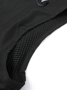 Summer Workout Men's Solid Color V-Neck Multi-Pocket Work Vest Thin Casual Vest, Suitable For Hiking, Photography, Fishing, And Other Outdoor Activities - Black - View 8