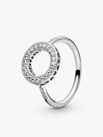 925 純銀閃耀光圈戒指,情人節女友禮物,可堆疊diy,打造舒適浪漫的淑女風格