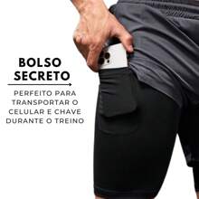 Men Shorts - 黑色 - 查看 2