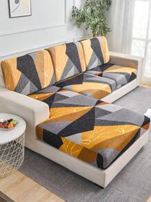 1PC Polyester Sofa Cushion Cover Geometric Stretch Living Room Sofa Cover Non-Slip Home Sofa Protective Cover - Multicolor - View 1