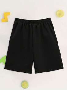 Conjunto de camiseta de manga curta e shorts casuais impressos na moda primavera/verão para meninos adolescentes - Multicolorido - Visão 6