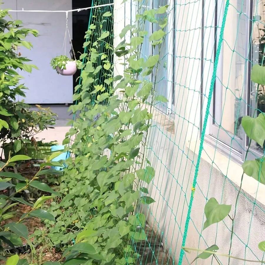 1pc Nylon Trellis Netting For Gardening, Anti Collapse Stakes, Grid