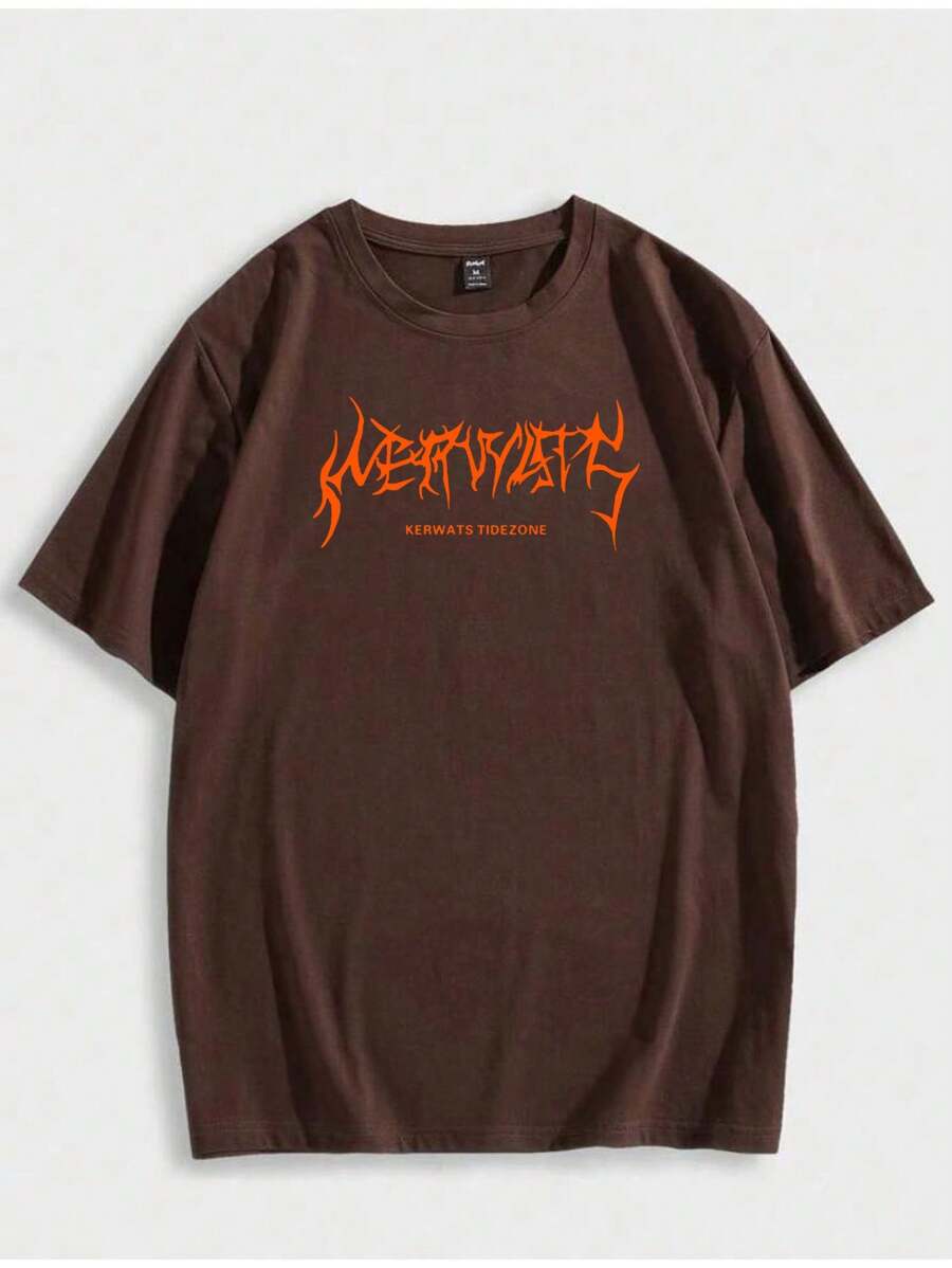 Men T-Shirts - Brown - View 1