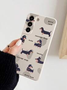 Brighten Up Your IPhone With Sausage Dogs Pattern Simple Thickened Anti-Fall Phone Case Compatible With IPhone11/12/13/14/15/15pro/15 Plus/15 Promax/7plus/8plus/X/Xs Max/Xr/11pro/12pro/13pro/14pro/12mini/13mini/11promax/12promax/13promax/14promax/14plus/6/6s/6plus/7/8/Se& Galaxy/A54/A14/A32/A23/A33/A24/A52S/S20/S21/S22/S23/S24/S23Plus/S24ultra - Multicolor - View 4