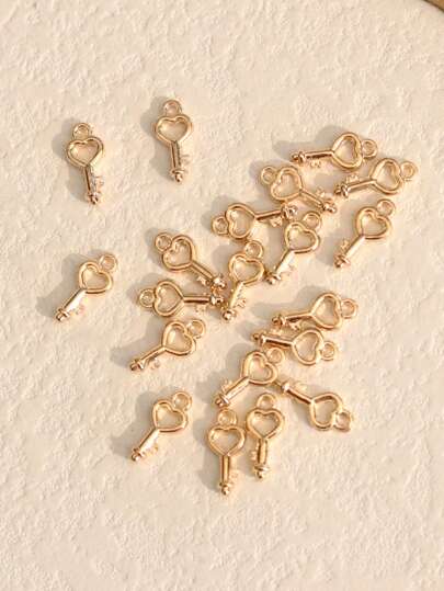 20pcs Love Hollow Key Fashion Cute DIY Pendant