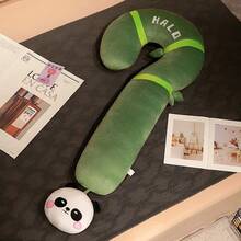 1pc Cartoon Question Mark Shape Long Pillow Plush Toy Cushion For Bed Sleep Side Lying - Multicolor - View 10