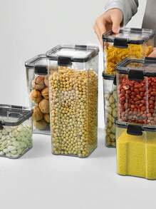 1 pezzo Contenitore multifunzione per conservazione alimenti, barattolo ermetico per cereali, granaglie e beni secchi da frigorifero