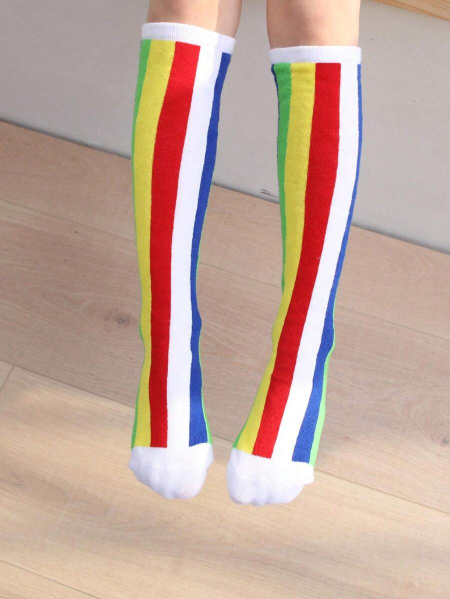 1 Paio Calze Alte Al Ginocchio Da Donna - Nere, Elastiche E Traspiranti, Per Sport, Scuola E Moda Quotidiana