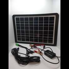 Panel solar, panel solar MOREKA 20w, panel solar de carga de teléfono móvil, panel de carga solar de ventilador, panel de carga solar de vehículo eléctrico, panel de carga solar de motocicleta, panel de carga solar de coche, MOR-120S - Negro - Ver 2