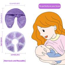 2 Packs Breast Therapy Packs With Soft Covers, Hot And Cold Breast Ice Pads, Breastfeeding Essentials Gift For Moms - Royal Blue - View 2