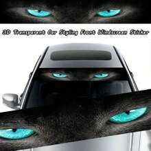 3D Transparent Car Styling Front Windscreen Windshield Sticker Window Decal Vinyl Sticker - Black - View 8