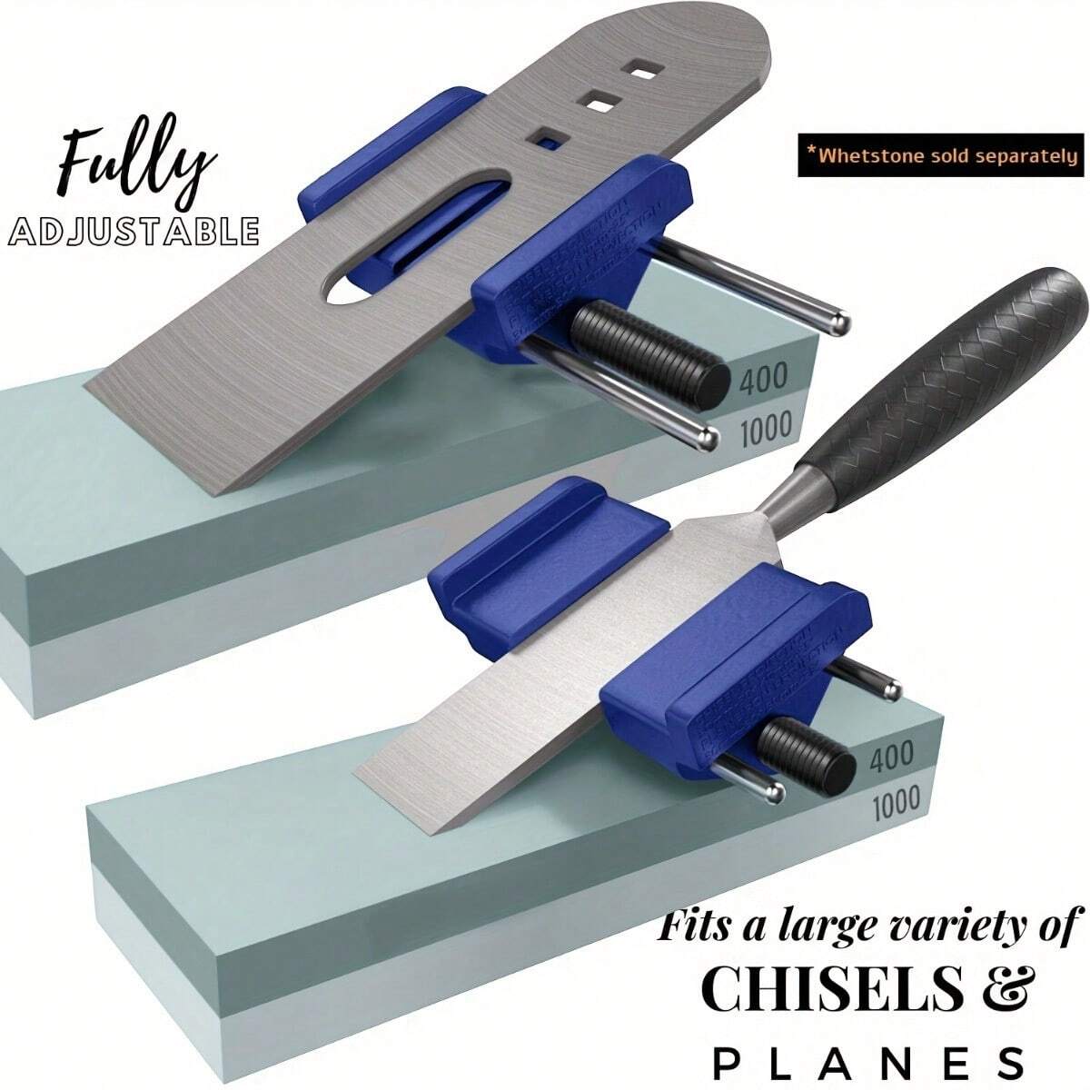 Honing Guide Chisel Sharpening Jig For Chisels And Planes, Adjustable