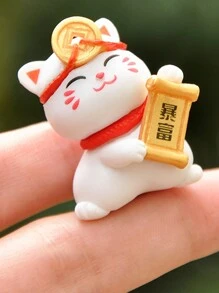 New Arrival Small Lucky Cat Action Figure Doll Home Decor Kids' Festival Blind Box Gift Set For Students(Corporate Gift) - Multicolor - View 9