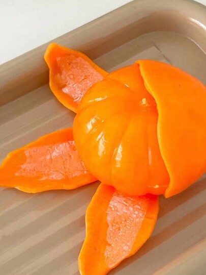 1pc Creative Stress Relief Squeeze Toy, Orange Peel Design