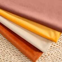4pcs Velvet Pillow Covers, Solid Color Pillow Case Set Without Pillow Insert - Multicolor - View 4