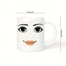 1 chiếc cốc sứ in chữ sáng tạo 11,1oz/330ml, cốc cà phê miệng rộng di động có hộp quà tặng, thích hợp cho cắm trại ngoài trời, dã ngoại, du lịch, quà tặng cho ngày lễ tình nhân, trở lại trường - phong cách 7 - Xem 2