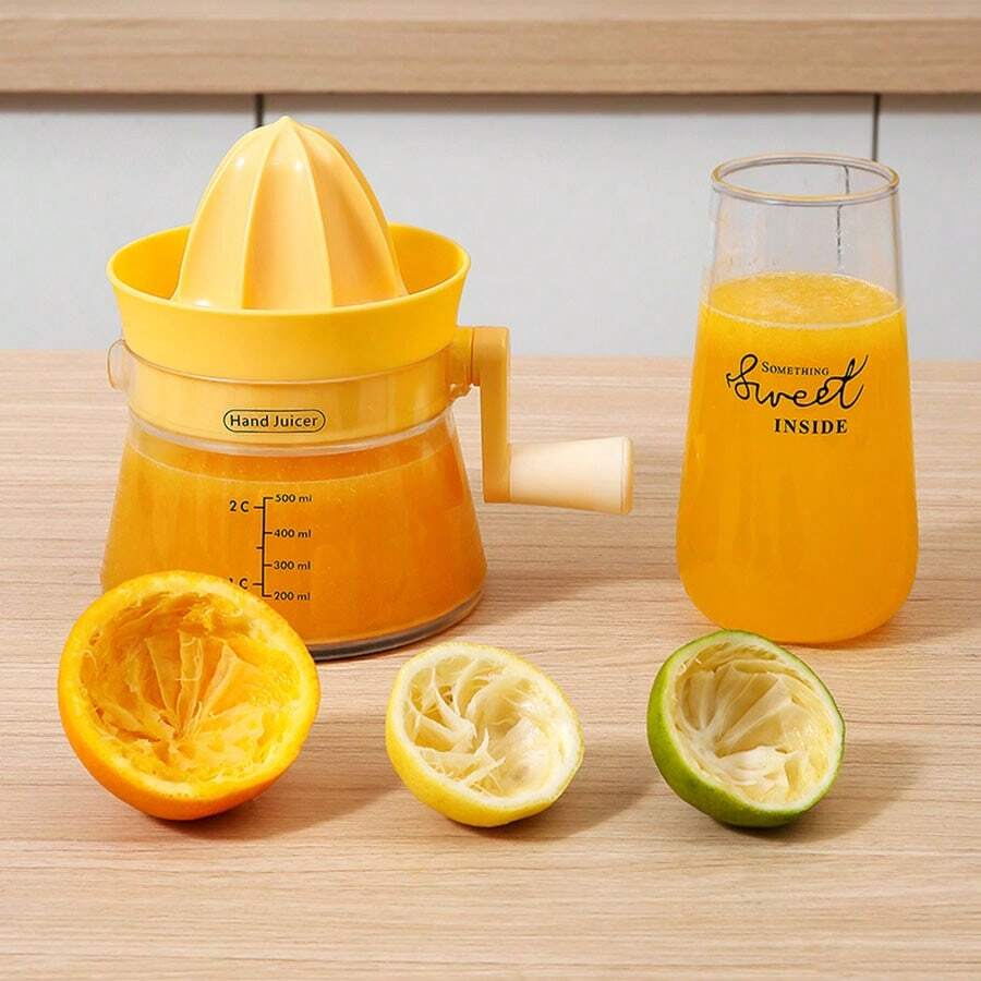 Mini Manual Juicer For Home Use, Orange & Lemon Squeezer With Pulp