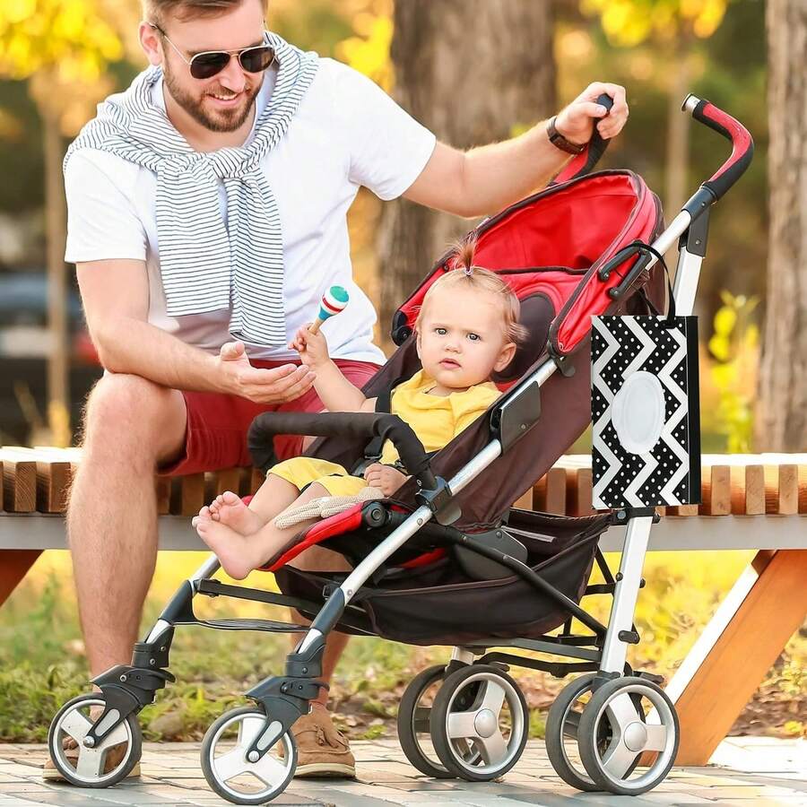 1pc Portable Handheld Wet Wipes Bag With Separated Storage Box For Baby