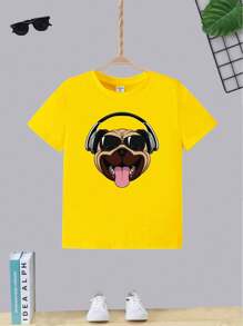 Tween Boys Shirts - 黃色 - 查看 1