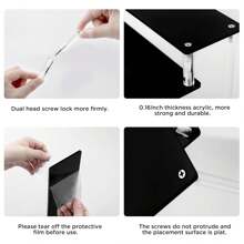 Black Perfume Shelf Display Stand, 3 Tier Acrylic Display Stand, Perfume Rack, Perfumes Figurines Display Stand And Perfume Organizer - Black - View 3