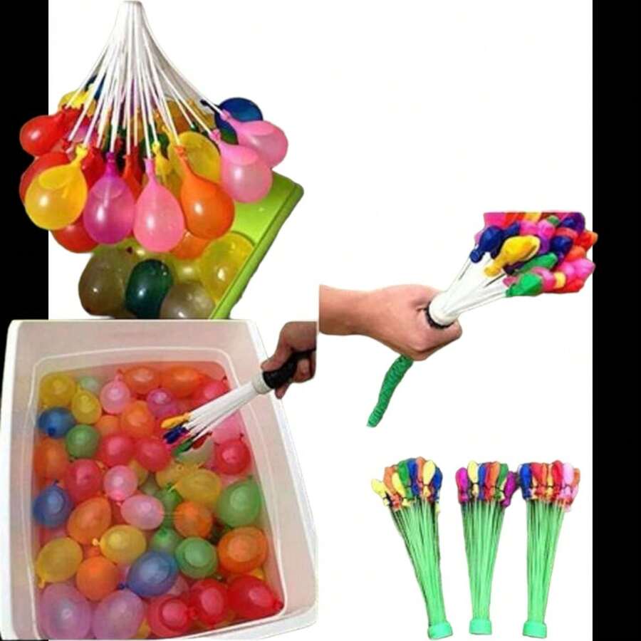 111 Globos de Agua paraFiestas, Albercadas, Llenado Rapido - Multicolor - Ver 1