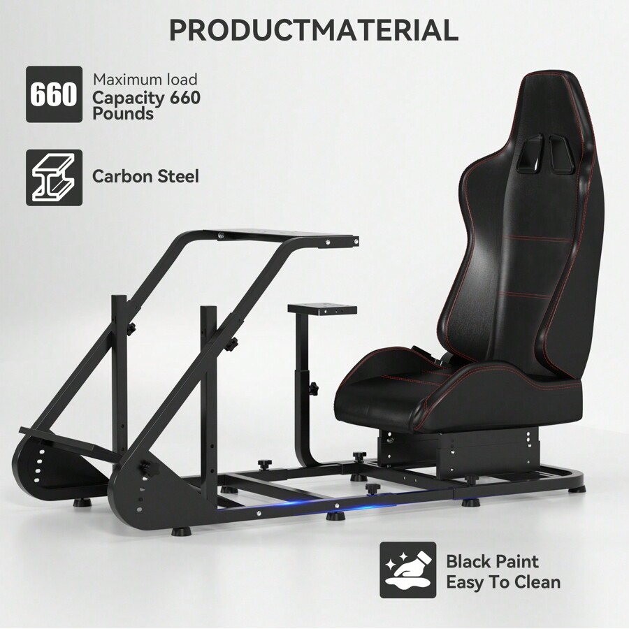 Racing Simulator Cockpit With Seat Mountable Monitor Stand Fits For ...
