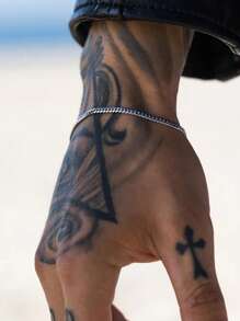 FOREVER QUEEN 925 Sterling Silver 3mm Chain Bracelet Diamond-Cut Link Curb Chain Bracelet Jewelry Best Gift For Women Men - Silver - View 6